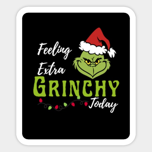 feeling extra grinchy today Sticker by Bravery